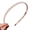 thumbnail image 1 of Diadema de perlas, diadema nupcial de perlas sintéticas blancas, accesorios para el cabello de boda para mujeres y niñas, 1 of 5