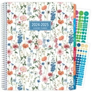 Essential Monthly & Weekly Planner 8.5" x 11" AY 2024-2025 (Colorful Botanicals)