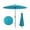 Turquoise, variant on Spaco 9 Feet Round Patio Umbrella with 18 Fiberglass Ribs-Tan, Patio Offset Umbrella with Easy Tilt Adjustment, Outdoor Cantilever Hanging Umbrella