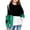 Green, variant on Mercatoo Kids' Hoodies Youth Girls Color Blocking Hooded Sweatshirt with Pocket Pullover Long Sleeve Tops Sweater