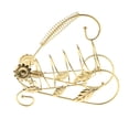 thumbnail image 1 of yuksok Iron Wire Bottle Holder Rack Bar Desktop Display Stand Bracket Golden, 1 of 9