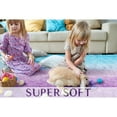 thumbnail image 3 of Junovo Gradient Modern Rugs Shaggy Rug Carpets for Bedroom, Living Room,Kids Room,5'x8',Blue/Purple, 3 of 7