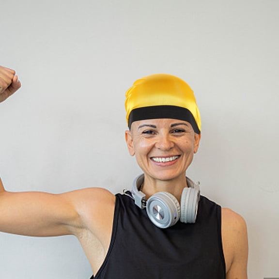 4 Pcs Satin Dome Cap Silk Cap Base Wig Cap Elastic Wig Cap Child Man 20x7cm