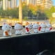 thumbnail image 5 of Lucky Cats Ornaments Wealth Cats 8Pcs Figurines Set for Desktop, 5 of 5