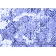 thumbnail image 1 of Ahgly Company Machine Washable Indoor Rectangle Abstract Blue Modern Area Rugs, 2' x 3', 1 of 4