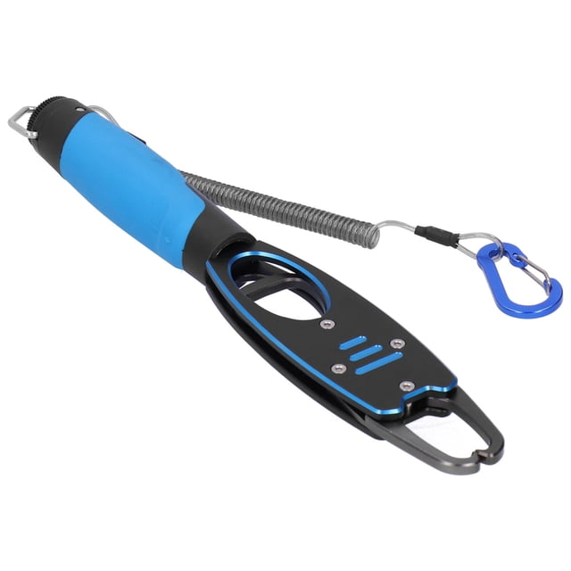 Fishing Fish Lip Grip Lure Fish Control Device Fishing Lip Gripper Lure Clamp Space Aluminum With ScaleBlue
