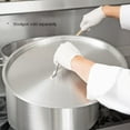 thumbnail image 2 of Truecraftware – 60 qt. Stainless Steel Stock Pot Lid - Heavy Duty Stock Pot Cover Stew Pot Simmering Pot Soup Pot Lid Oven Safe & NSF Certified, 2 of 6
