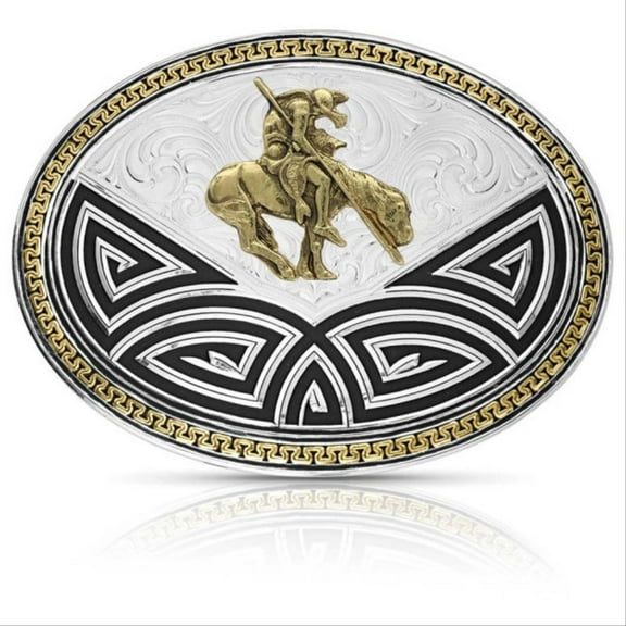 Montana Silversmiths Bold Southwest Silver Tone - Acc Buckle  - 50317-595
