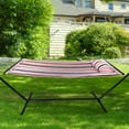 thumbnail image 2 of Sorbus Hammock with Stand – 2-Person, 450 lb Capacity, Pillow, for Patio/Yard, Mocha, 2 of 5