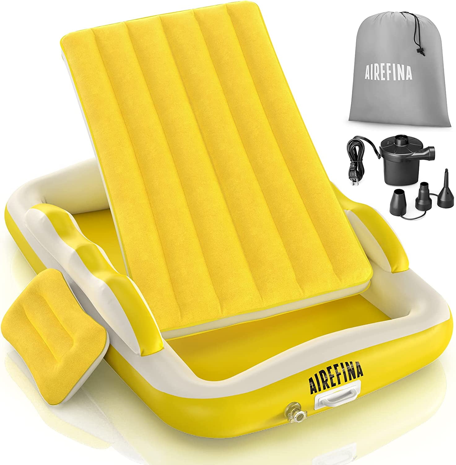 Airefina Inflatable Toddler Travel Bed Portable Toddler Air Mattress