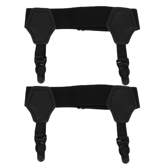 CTIRCHIU 2Pcs Universal Sock Fasteners with Comfortable Garters for Ice Skating