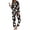 Black, variant on Halloween Pjs Women Collared Halloween Sleepwear Long Sleeve Top with Pants Soft Nightwear Womens Pajama Set Black XXL