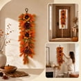 thumbnail image 5 of Cadancy Fall Garland Sunflower Maple Leaf Swag for Front Door Porch Wall Hanging Artificial Floral Teardrop Thanksgiving Decorations Autumn Harvest Seasonal Home Decor, 5 of 7