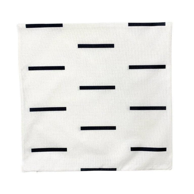 White pillow with black lines cheap