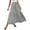 Grey, variant on MIXUE Skirts For Women Summer Solid Color Elastic High Waist A Line Elegant Maxi Skirt Outwear,Blue,L