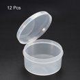 thumbnail image 3 of Unique Bargains 55x28mm Plastic Round Clear Storage Container Box with Lid, 12 Pack, 3 of 5