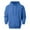 Blue, variant on Mens Hoodies Kangaroo Pocket Trend Drawsting Hoodie Sweatshirts Solid Color Loose Long Sleeves Pullover Hooded