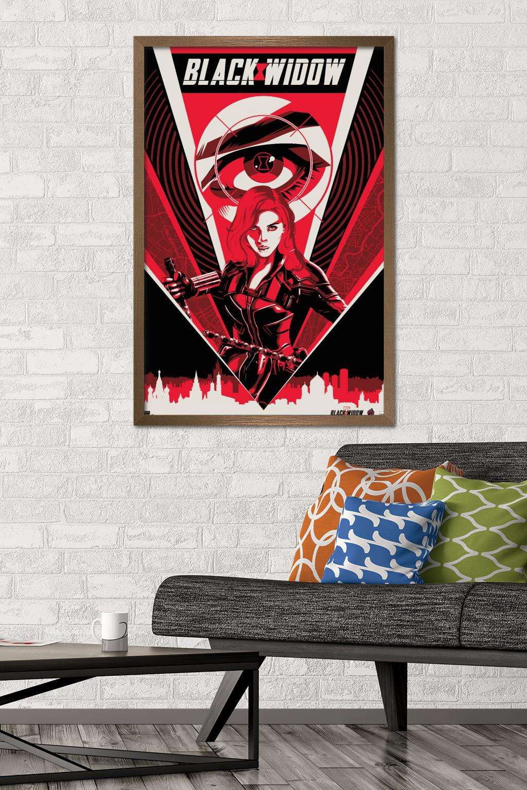 Marvel Cinematic Universe - Black Widow - Eye Wall Poster, 22.375" x 34", Framed