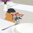 thumbnail image 4 of Yayeee Table Runner 90 inches Long Home Kitchen Dinning Party Decoration, Cartoon Flowers, 4 of 7