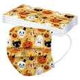 thumbnail image 4 of Masque Adulte Halloween Jetable Masque Facial Industriel 3 Plis Boucle d'Oreille, 4 of 7