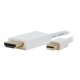 thumbnail image 1 of Comprehensive - Adapter cable - Mini DisplayPort male to HDMI male - 3 ft - snow white - molded, 1 of 3