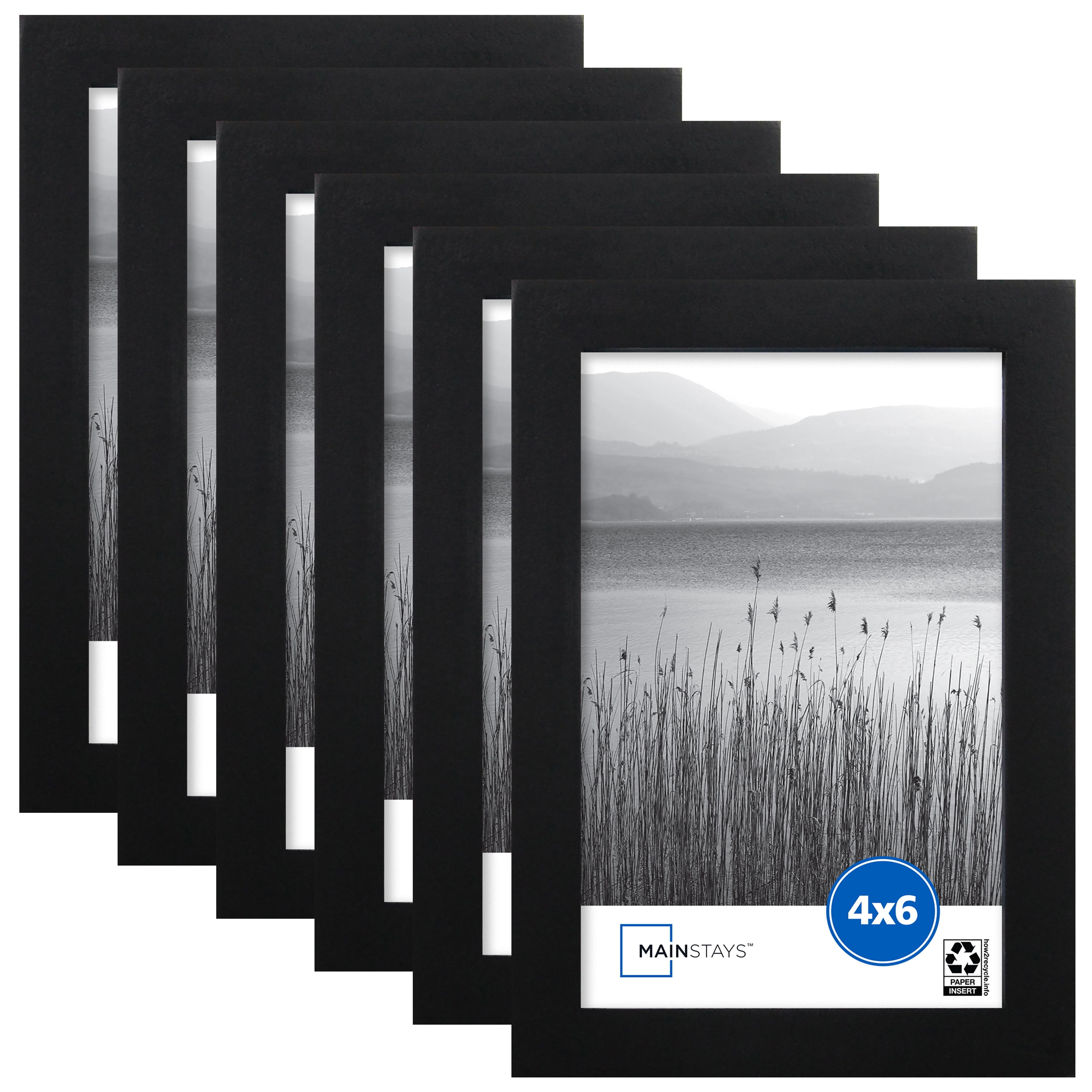 Details about   Cavepop 8x10” Black Wood Textured Picture Frames Set of 15 