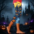 thumbnail image 5 of Stamzod Halloween Capri Leggings Womens Casual Slim Fit Stretchy Yoga Pants High Waisted Plus Size Capris, 5 of 8