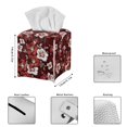 thumbnail image 5 of ZUXONGSY Floral Square Tissue Box Covers Modern PU Leather Tissue Box Holder Decorative Tissue Boxes Covers Wear Resistant Tissue Cover for Women Gifts for Women Friends, 5 of 7