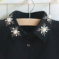 thumbnail image 4 of Odeerbi Chiffon Fake Collar for Women False Collar Solid Color Detachable Collar Blouse Half Shirts Faux False Collar Black, 4 of 6
