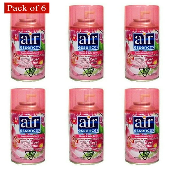 Air Essences Home & Auto Spray- Wild Rose & Orchid (250ml) (Pack of 6)