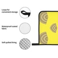 thumbnail image 5 of Oven Mitts and Pot Holders 4 Piece, Shells Yellow High Heat Slip Resistant Oven Mitt and Trivets Set Kitchen Oven Glove Pot Holders for Cooking Baking Grilling, 5 of 7