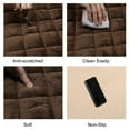 thumbnail image 4 of Unique Bargains 2 Pcs Front Car Seat Cover Breathable Plush Pad Chair Cushion for Vehicle Home Office Universal Brown, 4 of 8