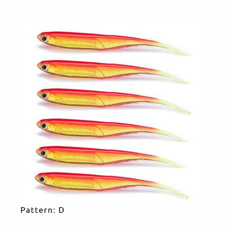 RubberBaits 3.5 Minnow Soft Plastic Jerk Bait (6 Pack)