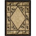 thumbnail image 1 of Rustic Lodge Wooded Pine Cone 5x7 Area Rug, 5`3x7`3, 1 of 2