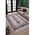 thumbnail image 2 of Kozieglowy Grey Medallion Polyester Area Rugs for Living Room Washable Rugs Boho Moroccan Area Rug Soft Geometric Bohemian Carpet Distressed Indoor Rug for Bedroom Dining Room Office Nonslip Rug, 2 of 9