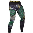 thumbnail image 2 of Venum Crocodile Durable Dry Tech MMA Compression Spats - Large - Black/Green, 2 of 4