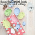 thumbnail image 3 of Opvise 20Pcs/Bag Artificial Bird Egg Comfortable Touch Create Atmosphere Realistic DIY Foam Happy Easter Colorful Faux Pigeon Egg Home Decor Green, 3 of 8