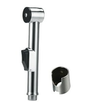 Aihimol Toilet Bidet Shower Spray Chrome Plated ABS Small Nozzle Portable Handheld Home Bathroom Washer Shattaf Adapter