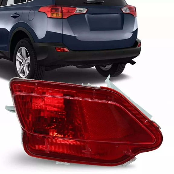 MZORANGE Left Rear Bumper Light For Toyota RAV4 2013 2014 2015 Fog Lamp Reflector Tail Light Driver Side