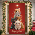 thumbnail image 6 of Snowman Banner Winter Welcome Decoration Christmas Snowflake Polyester Fabric Sign for Holiday Party Indoor Outdoor, 6 of 9