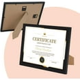 thumbnail image 2 of 8.5x11 Picture Frame Certificate Frames ,Set of 12  Frames Bulk for Award Certificate Document Diploma, Wall or Tabletop Display, 2 of 4