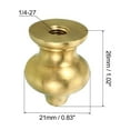 thumbnail image 2 of Uxcell 1/4 27 Lamp Finial Ball Cap Knob Lamp Shade Harp Top Screw Decoration for Table Lamps Floor Lamps 2 Pack, 2 of 6