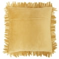 thumbnail image 2 of Mina Victory Sofia Fabric Sponge Finger Throw Pillow in Mustard Yellow, 2 of 5