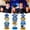 Blue, variant on Desktop Ornament,9Pcs Prom Night Honeycomb Centerpieces Prom 2025 Table Decorations Congrats Class Of 2025 Graduation Decorations For High School College Graduation Celebration Prom