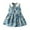 Blue, variant on Odeerbi Kids Dress Toddler Girls Princess Dresses Summer Tank Dress Retro Print Sleeveless Dress Baby Clothes Beige