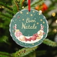 thumbnail image 4 of Buon Natale Italian Christmas Crystal Glass Christmas Ornament Ornaments for Teacher Coworker Boss Friend Mentors Winter Holiday Decor Crystal Glass Christmas Decor with Holiday Design, 4 of 8