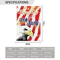 thumbnail image 3 of Independence Day Garden Decor Flags, American Flag Eagle Cartoon Print Double-Sided Garden Flags, 28 x 40 inches, 3 of 9