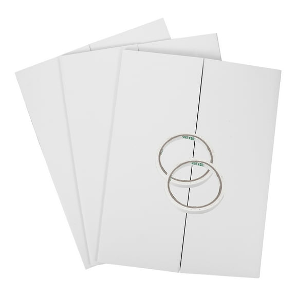 Tineasur White Trifold Display Board Foldable for Clear Presentations