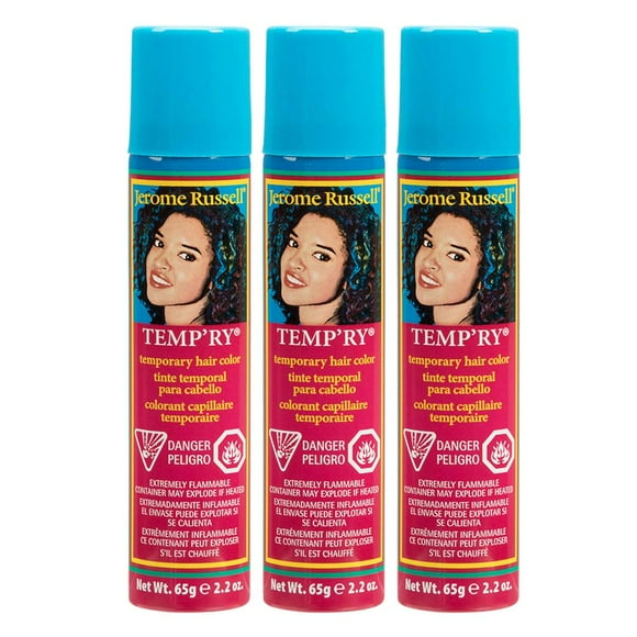 Jerome Russell Temp'ry Spray-on Honey Blonde Hair Color, 2.2oz x 3 pack