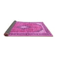 thumbnail image 2 of Ahgly Company Indoor Round Medallion Pink Traditional Area Rugs, 5' Round, 2 of 4